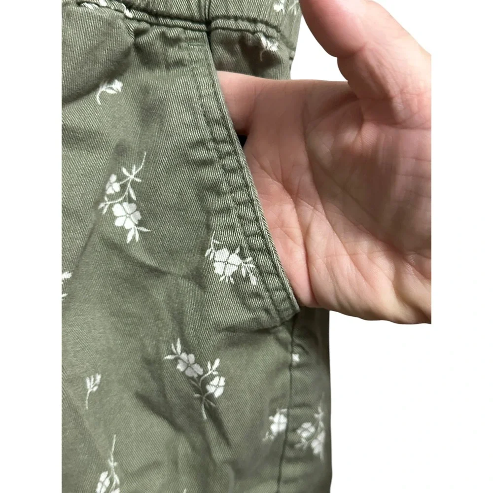 Old‎ Navy Kids Girls Green Floral Puff Sleeve Button Front Romper Jumper 10-12